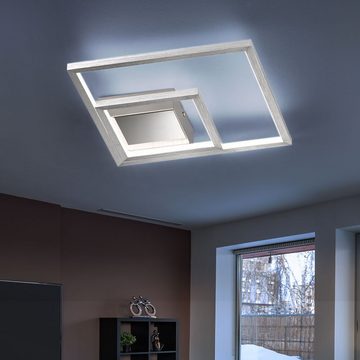 etc-shop LED Deckenleuchte, LED-Leuchtmittel fest verbaut, Warmweiß, LED Deckenleuchte Deckenlampe 3 flammig Wohnzimmerleuchte modern
