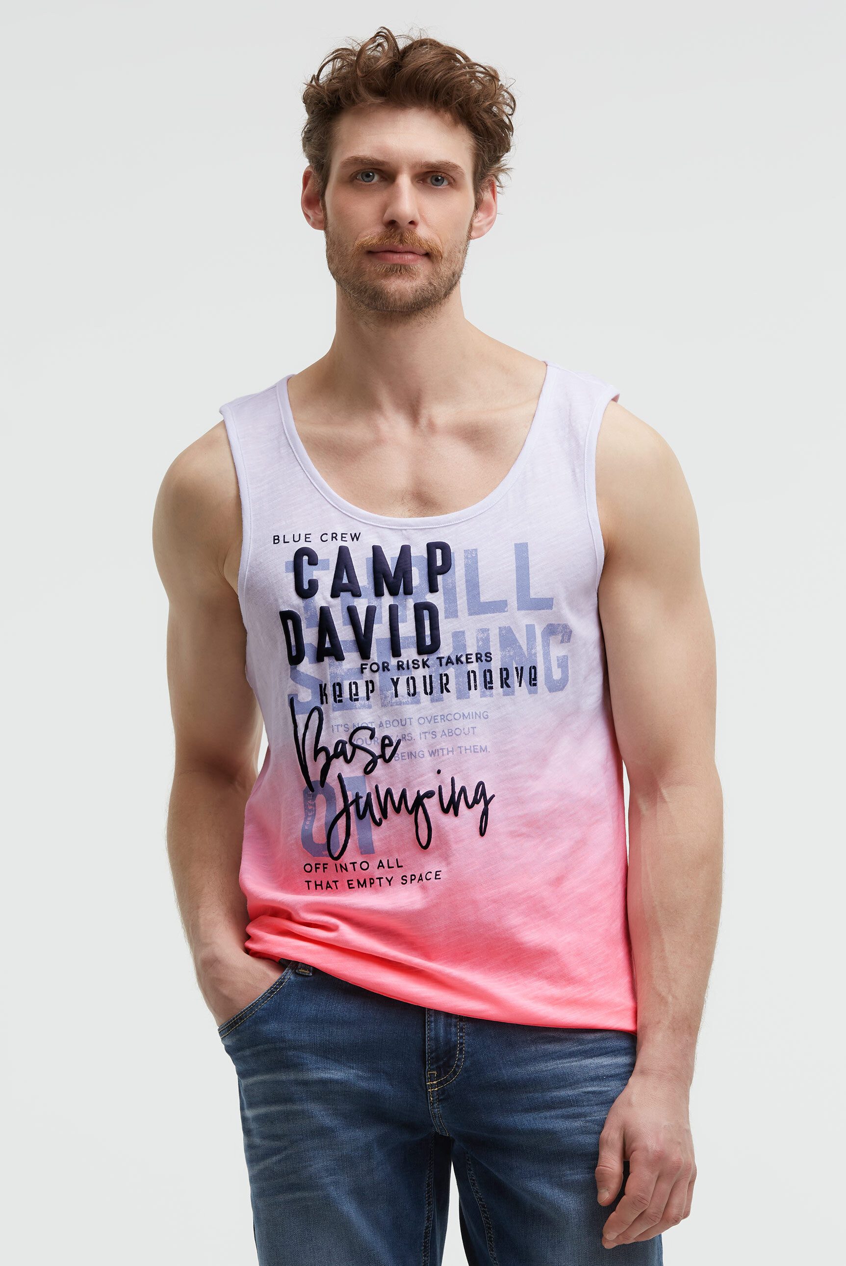 CAMP DAVID Tanktop aus Baumwolle