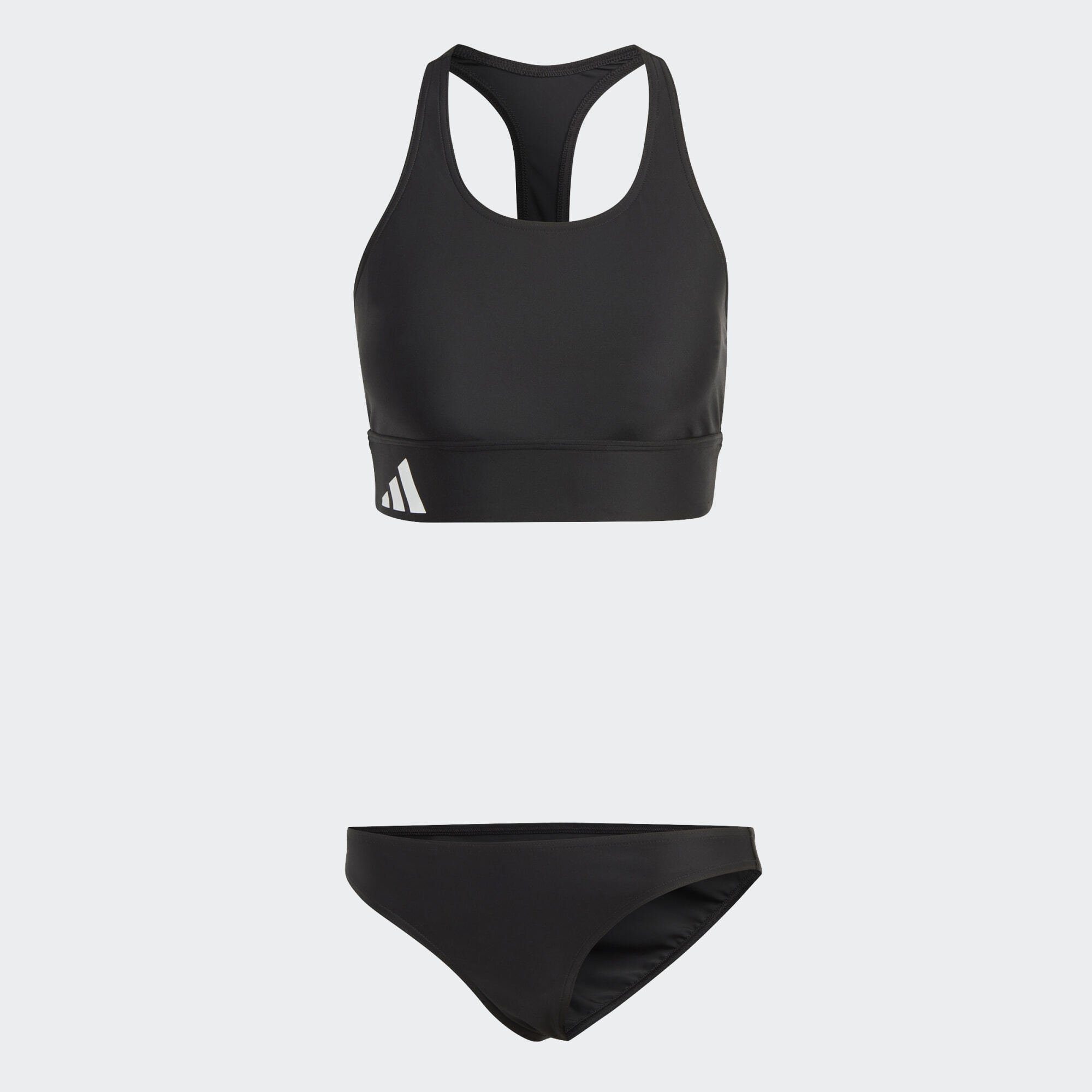 adidas Performance Bustier-Bikini-Top BRANDED / BIKINI Black BEACH White