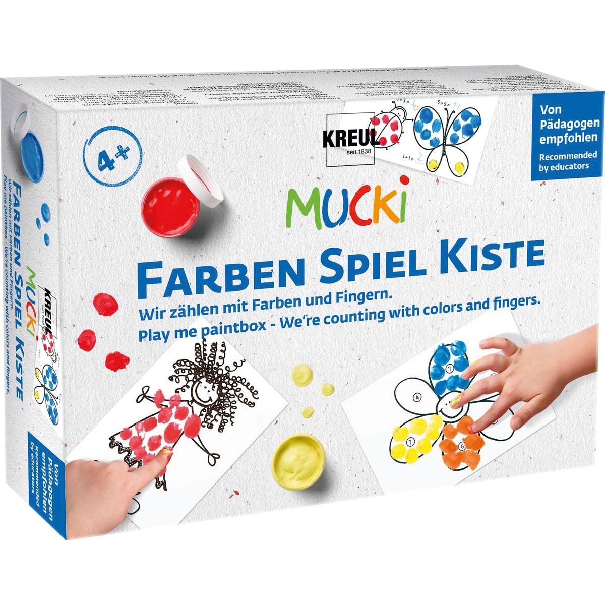 C. KREUL Fingerfarbe KREUL Fingerfarben MUCKi Farben Spiel Kiste