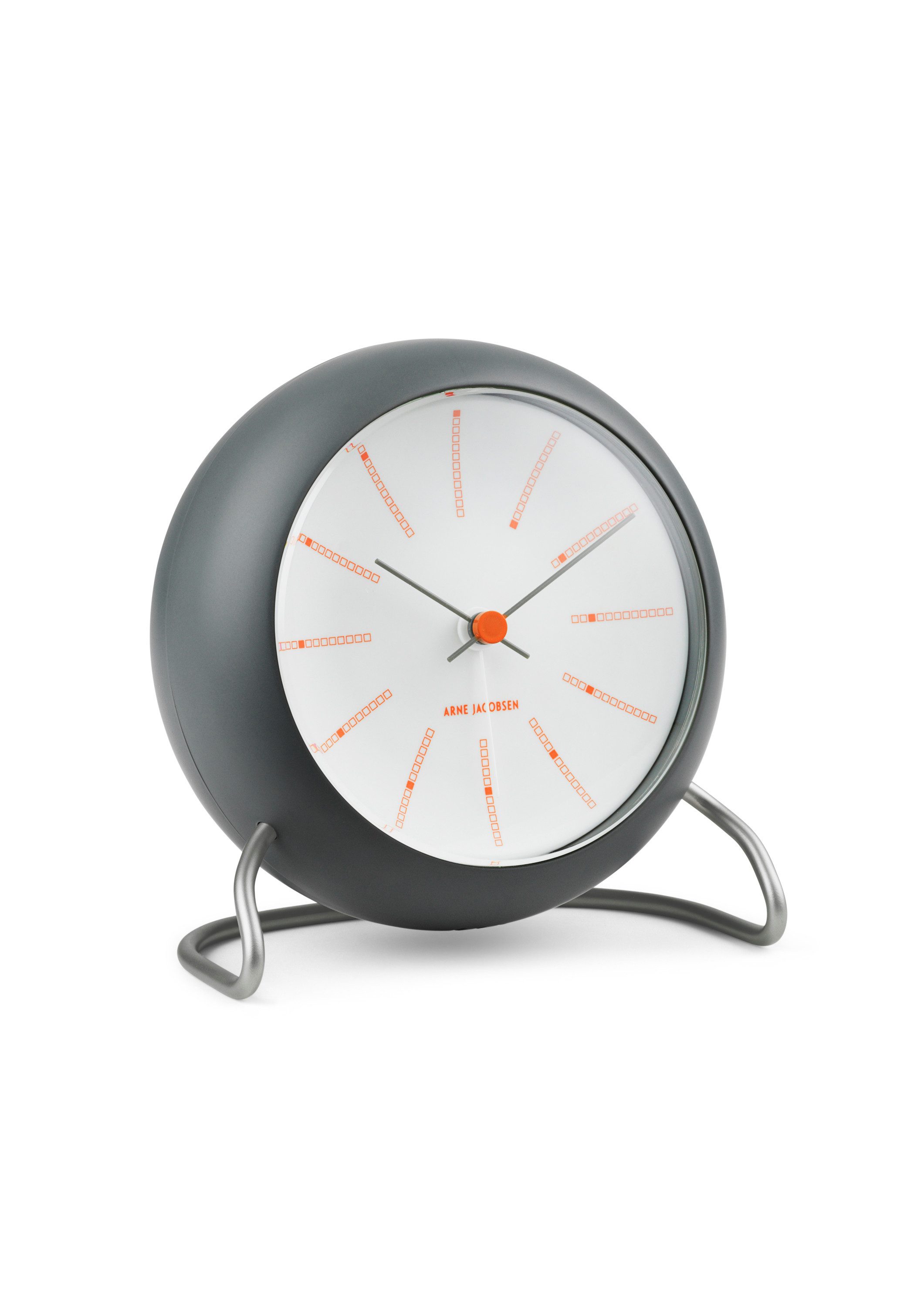 Arne Jacobsen Tischuhr Arne Jacobsen Bankers Tischuhr Ø11 cm dunkelgrau