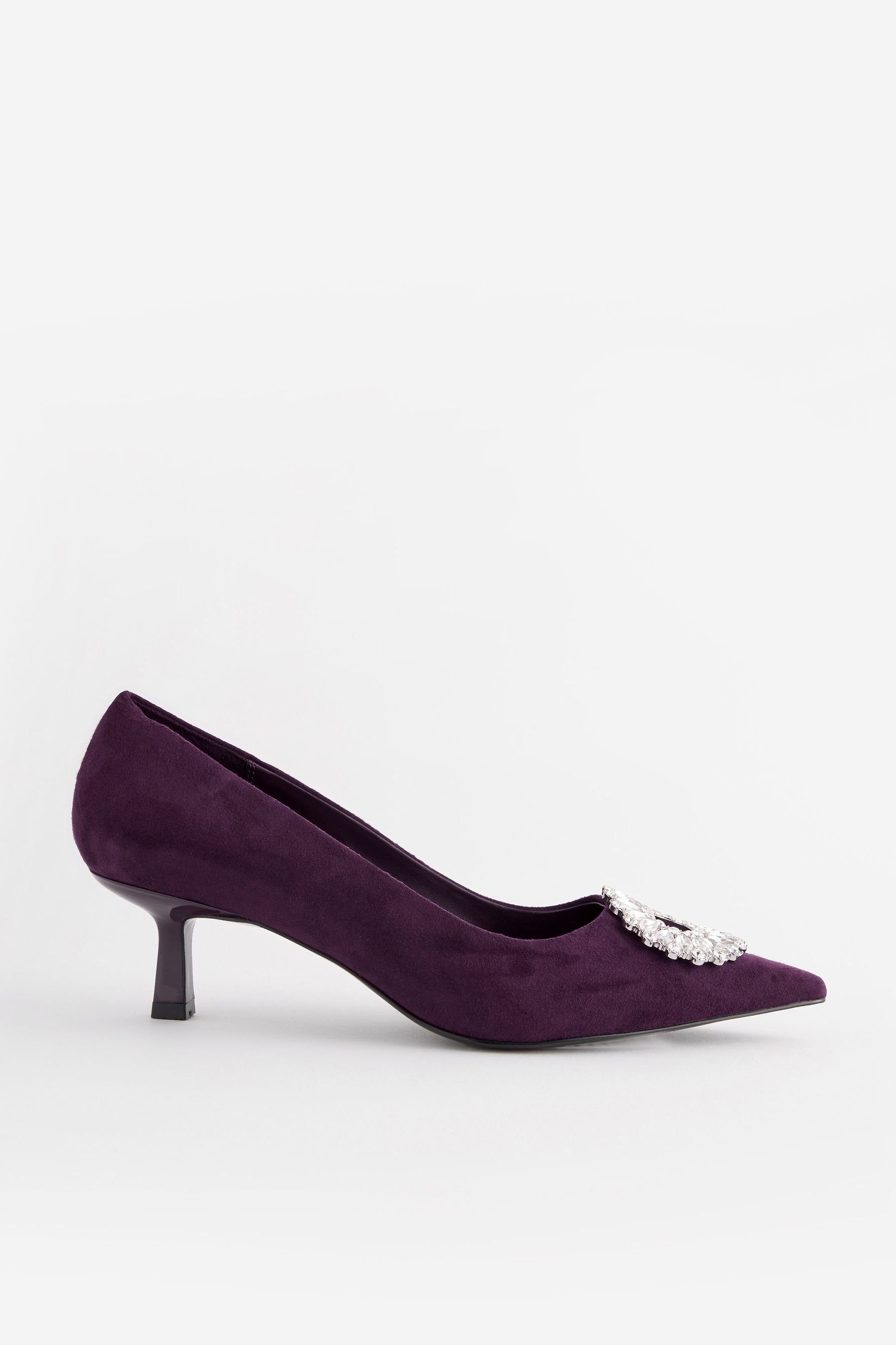 Next Forever Comfort® Kitten-Heel-Pumps Schmucksteine Pumps (1-tlg) Purple