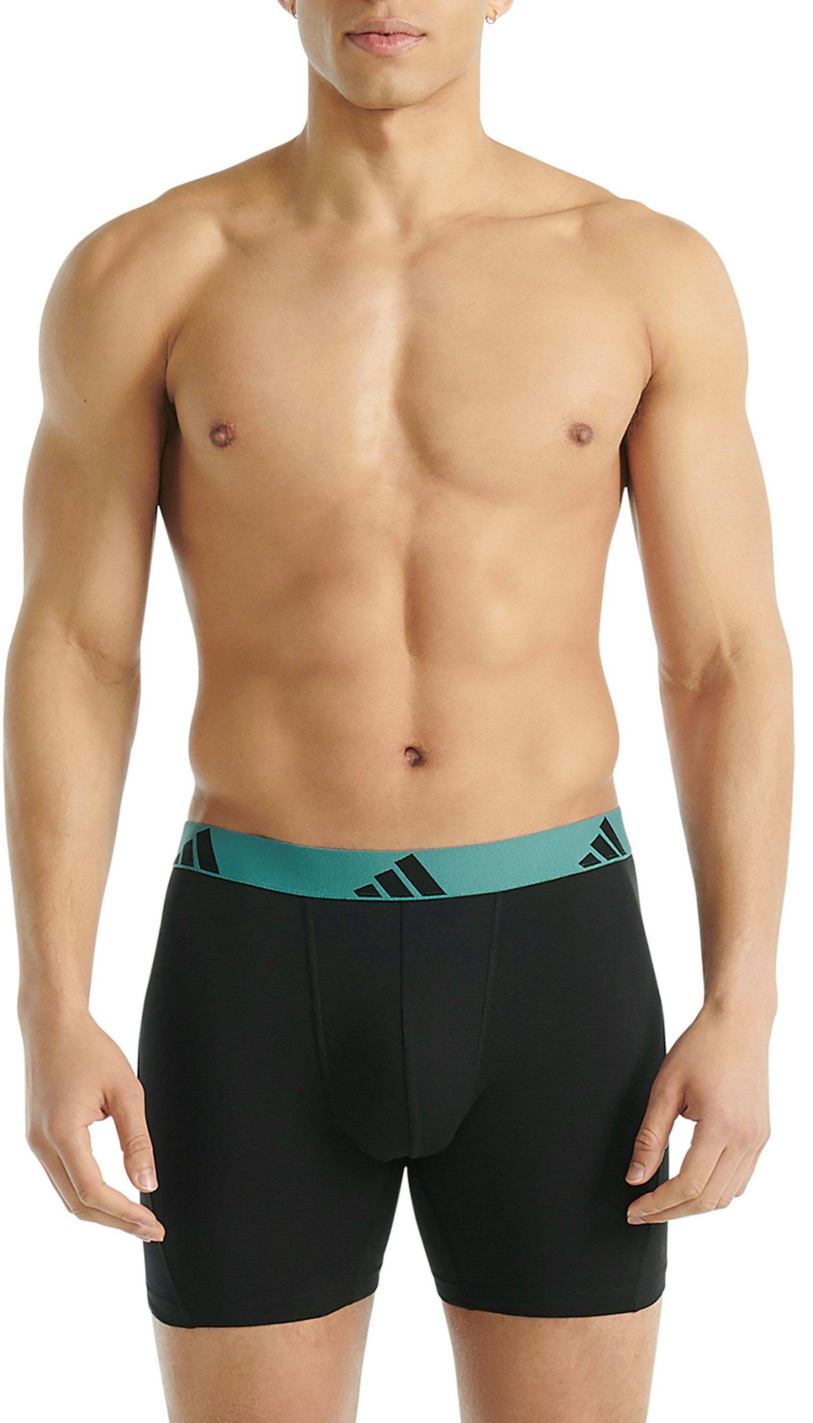 adidas Sportswear Boxer Active Flex Cotton (3er Pack) elastisch, Logo-Bund, sportlicher Look, ohne Eingriff