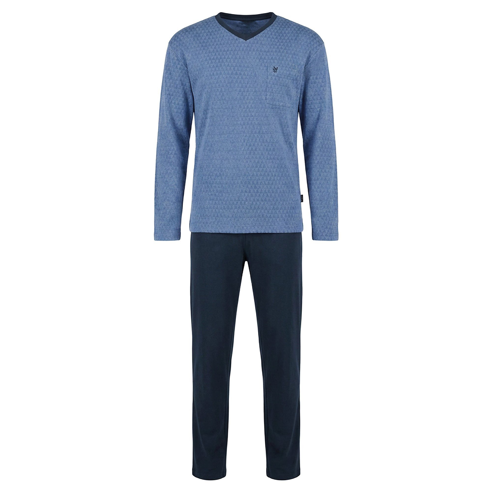 Hajo Pyjama Herren Pyjama Baumwolle (2 tlg)