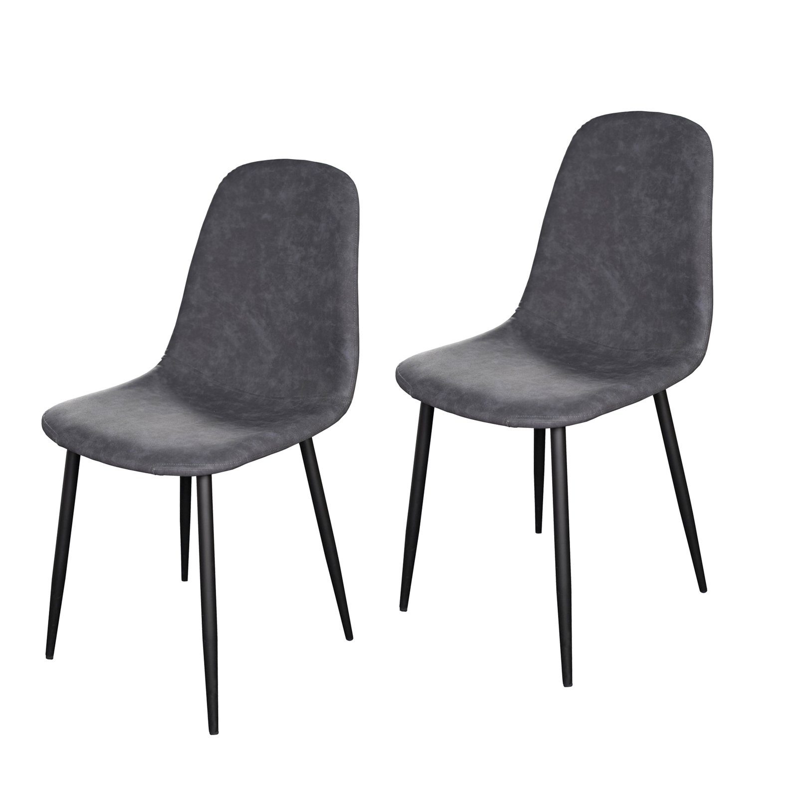 HTI-Living Esszimmerstuhl Stuhl Savannah PU Antikgrau günstig online kaufen