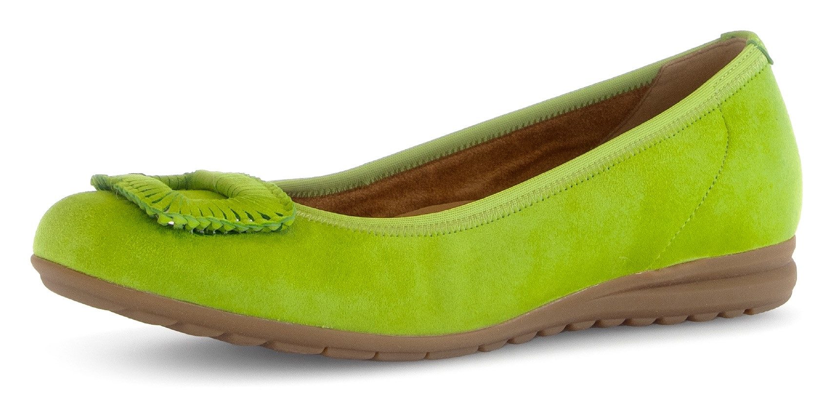 Gabor FLORENZ Ballerina, Bequemschuh, Businesschuh, Elastikeinfass, Komfortweite G (weit)