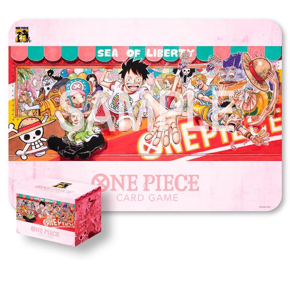 Bandai Sammelkarte One Piece Card Game - Playmat and Case Set - 25TH Edition - Englisch