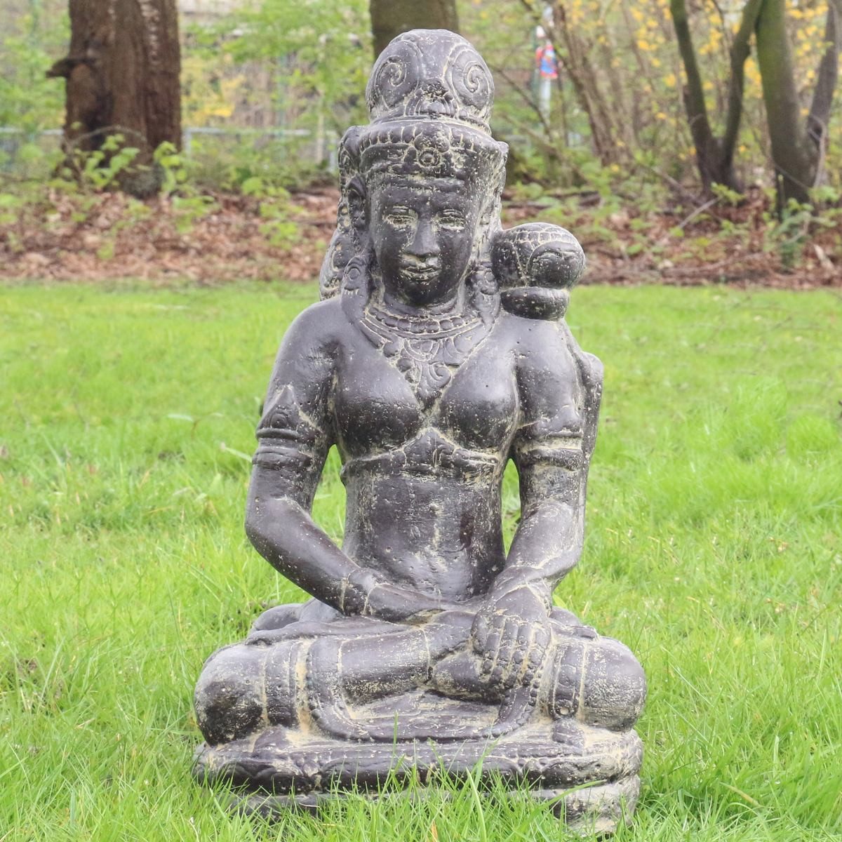 Oriental Galerie Dekofigur Sitzende Devi Gartenfigur günstig online kaufen