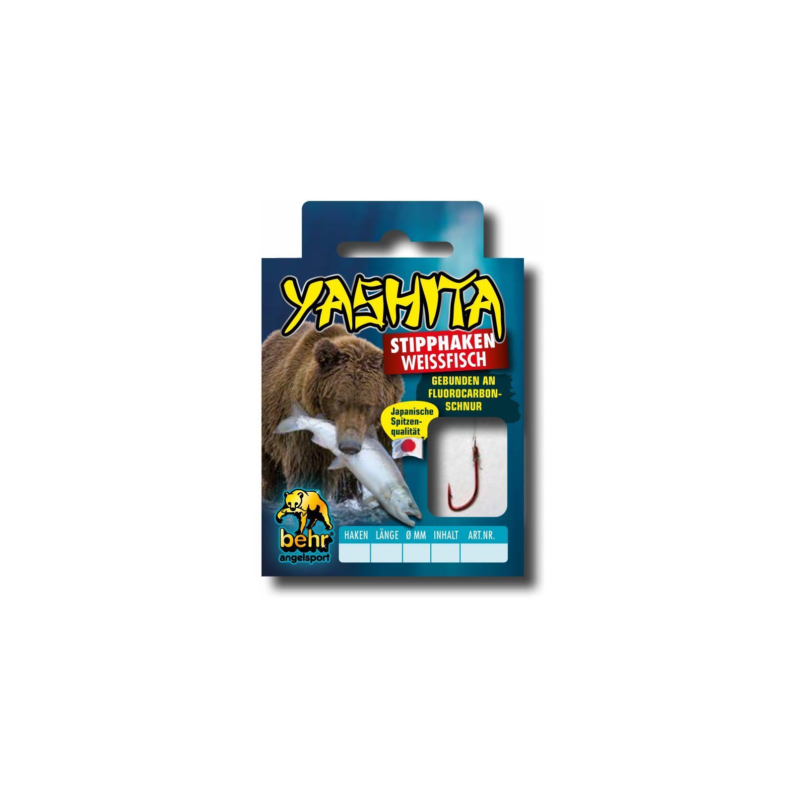 Behr Stipphaken Yashita Stipphaken Weißfisch Rot Vorfachhaken Gebunden Angeln