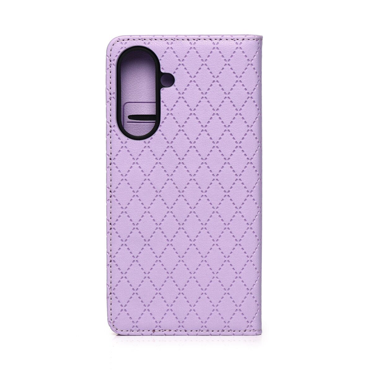 COFI 1453 Handyhülle Smart Caro kompatibel mit Apple iPhone 17 Violett Wallet Karomuster 6,3, Karomuster mit Kartenfach und Standfunktion