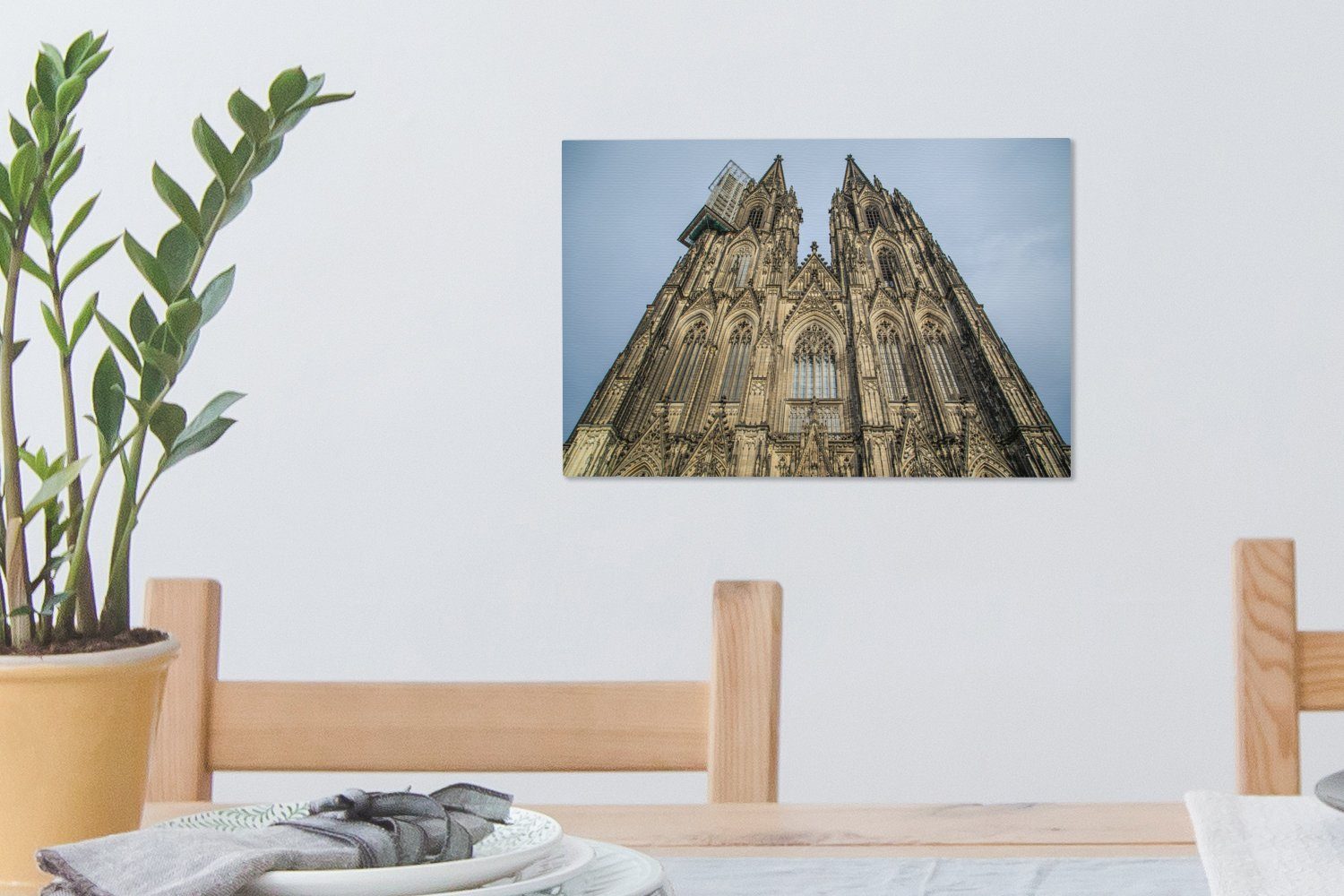 Köln, in (1 Leinwandbilder, St), Leinwandbild Aufhängefertig, Deutschland, Der gotische 30x20 cm OneMillionCanvasses® Dom Wandbild Wanddeko,