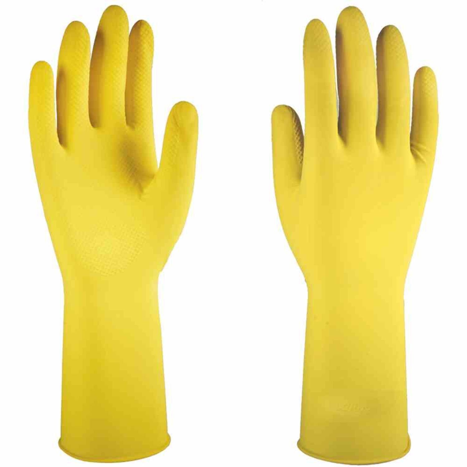 Gartenhandschuhe Arbeits Putzhandschuhe Latex Haushalts-Handschuhe "Prima" S Größe gelb BURI