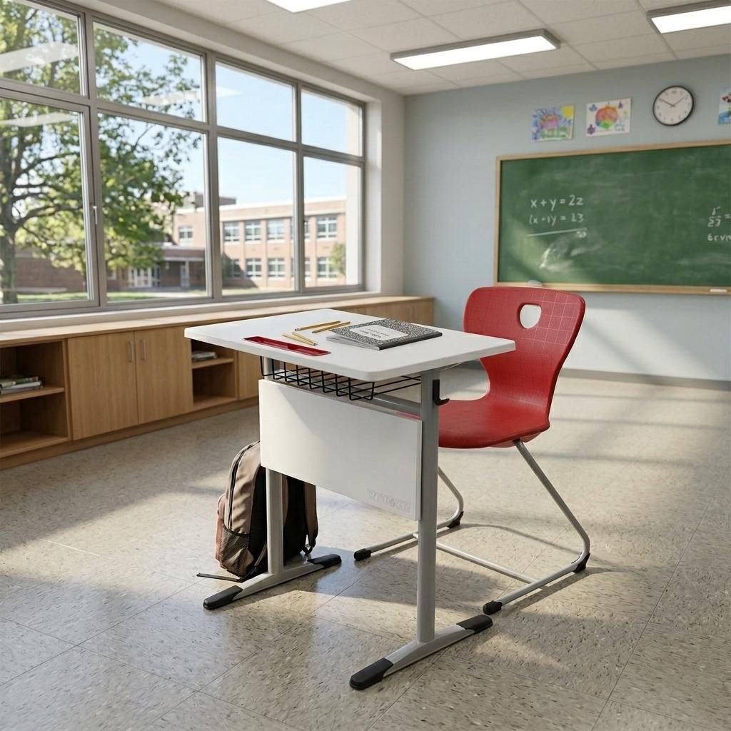 JVmoebel Kinderschreibtisch Schüler Schreibtisch Set mit Stuhl Platzsparend und Funktional (2-St), Made in Europa