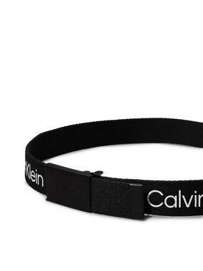 Calvin Klein Jeans Koppelgürtel CANVAS LOGO METALLIC BUCKLE BELT für Kinder bis 16 Jahre