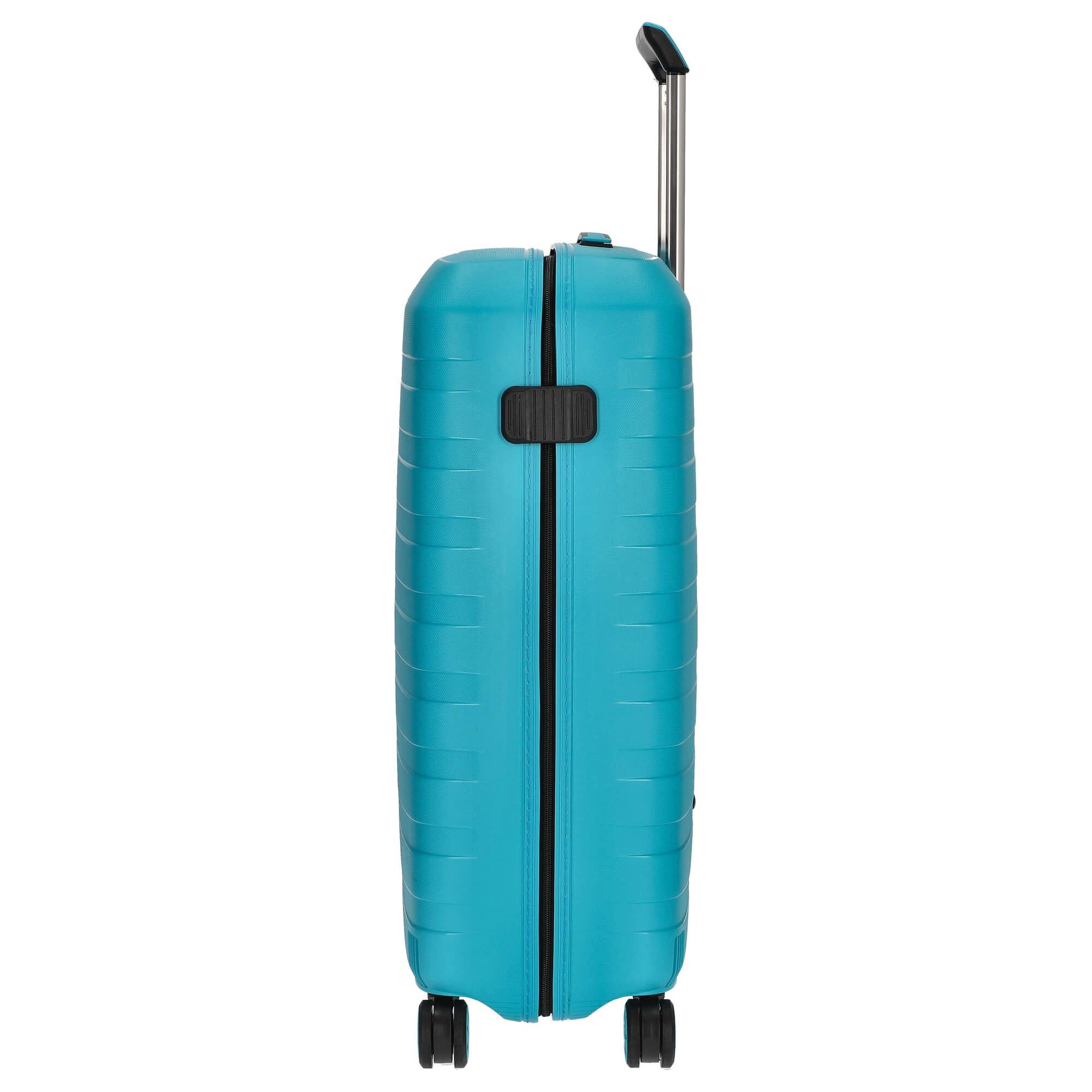 RONCATO Koffer Box Sport 2.0 - 4-Rollen-Trolley M 69 cm (nero/smeraldo), 4 Rollen Rollen