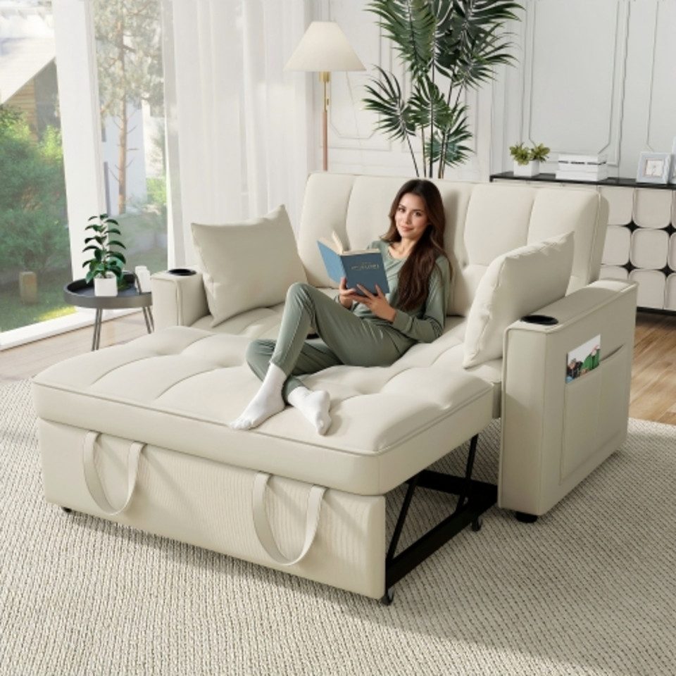 Ulife Schlafsofa Klappbares 3-in-1-Multifunktionssofa mit Schlaffunktion, günstig online kaufen