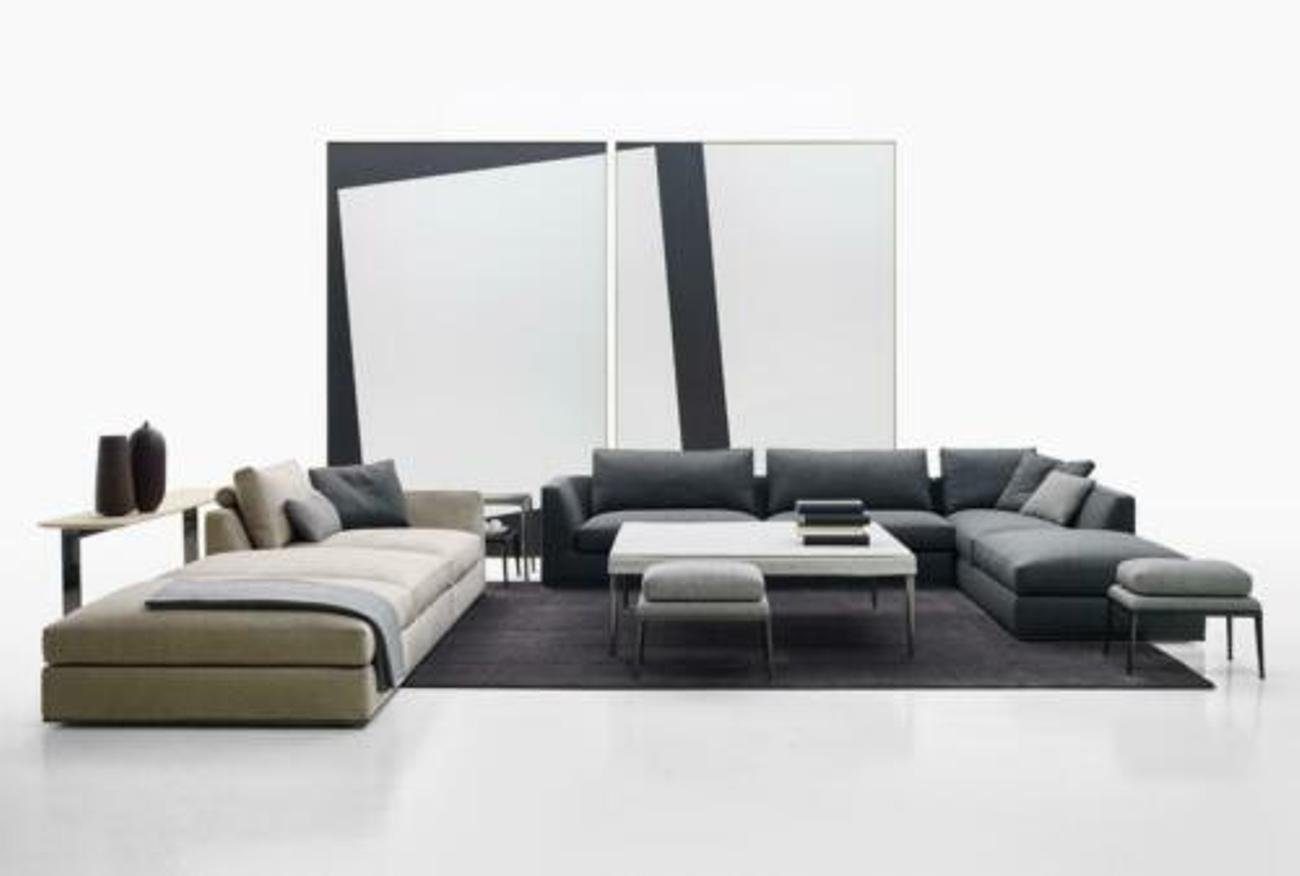 JVmoebel Wohnzimmer-Set, Italienische Sitz Möbel Landschaft Couch Polster Sitz Eck Garnitur