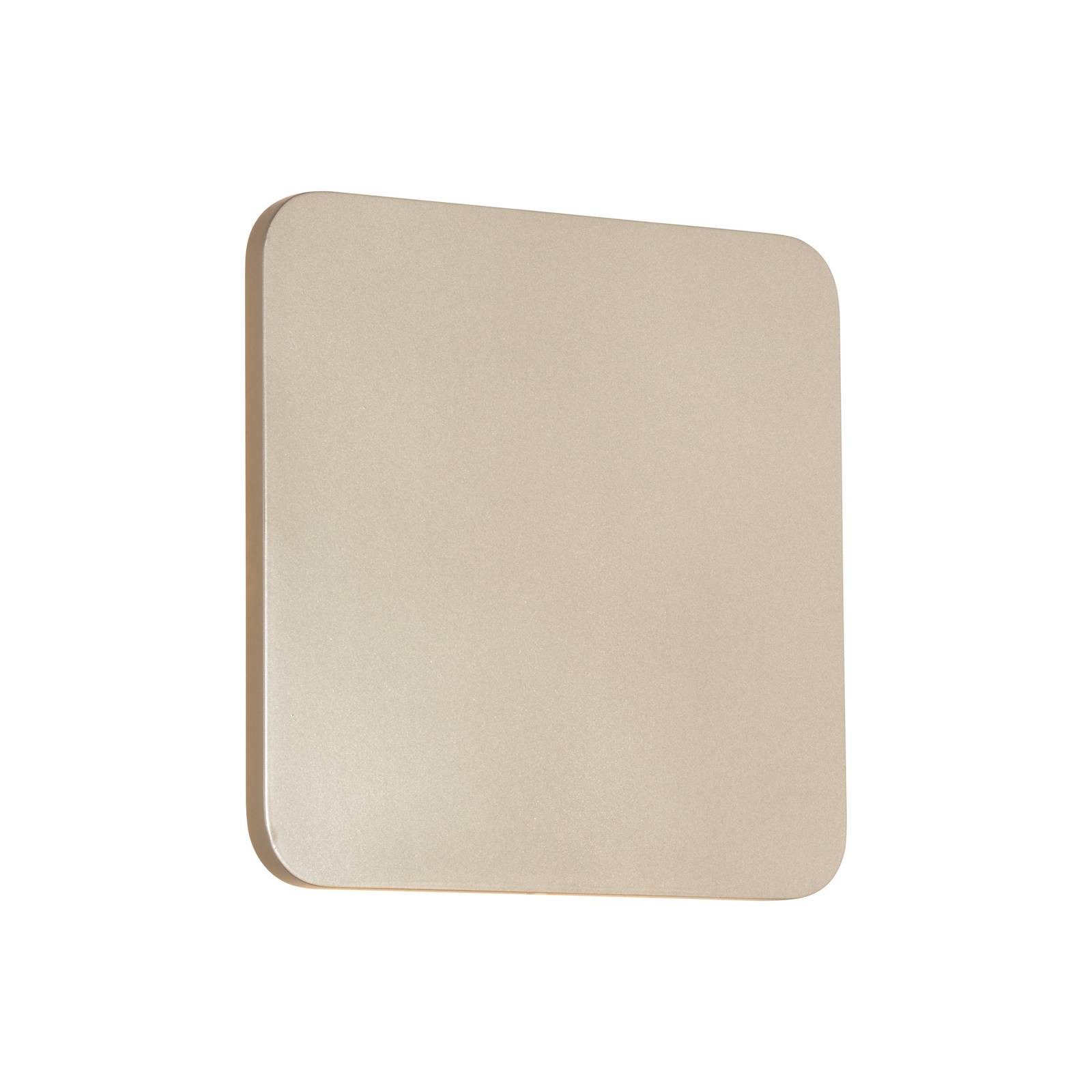 Lucande Wandleuchte Elrik, LED, Metall, Gold / Messing warmweiß IP20, LED 13 W gesamt, warmweiß