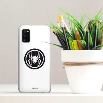 DeinDesign Handyhülle Spider-Man Spider Logo White, Samsung Galaxy A41 Silikon Hülle Bumper Case Handy Schutzhülle