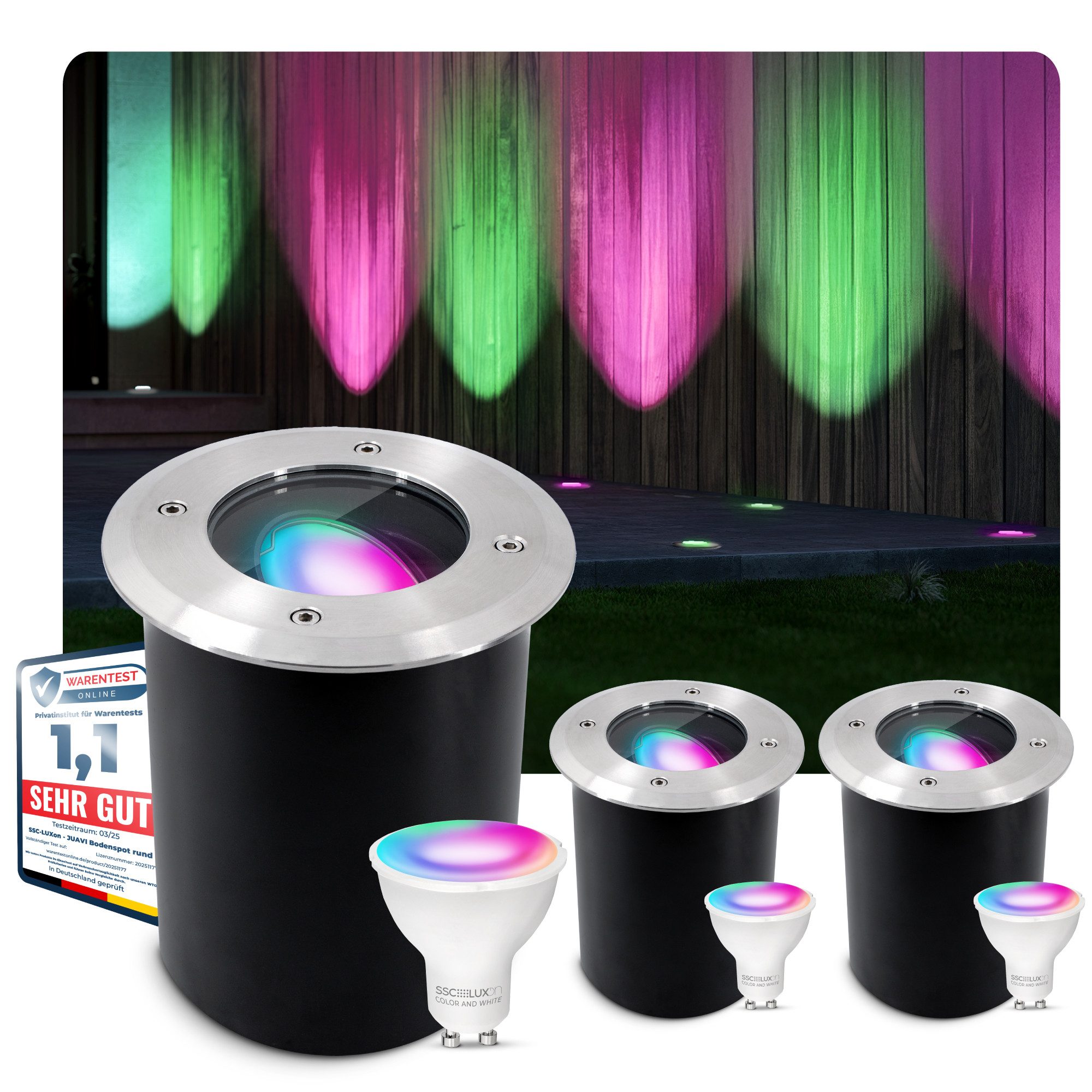 SSC-LUXon LED Gartenstrahler Schwenkbarer LED Bodenspot günstig online kaufen