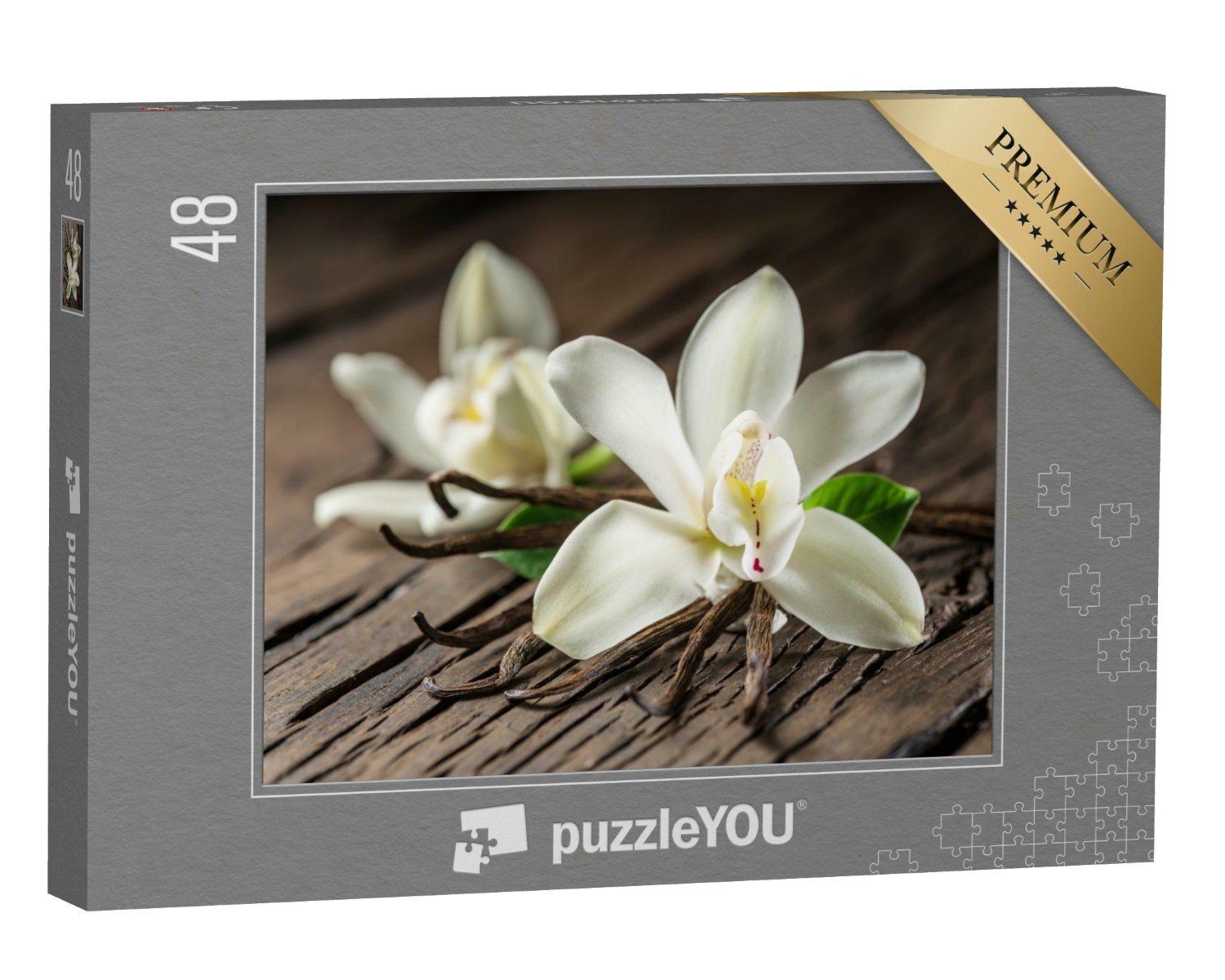 puzzleYOU Puzzle Vanilleorchidee, 48 Puzzleteile, puzzleYOU-Kollektionen Flora, Blumen, Pflanzen, Orchideen