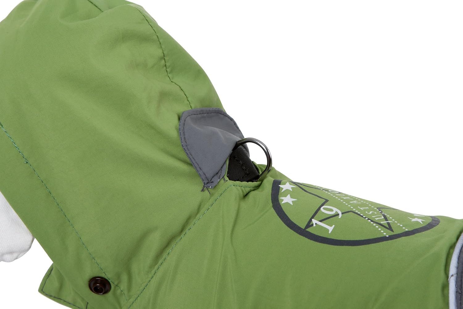 Kerbl Hunderegenmantel Outdoor Hundemantel Vancouver, grün/grau, 45 cm Länge