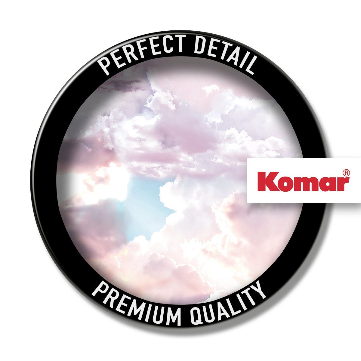 Komar Fototapete Dot - selbstklebende Vlies Fototapete - Candy Sky - Größe 125 x 125 cm, glatt, bedruckt, Motiv, (1 St)