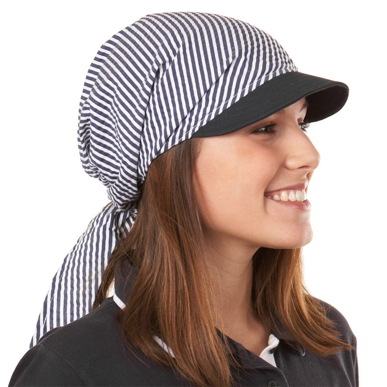 Lipodo Streifenmütze Visor in mit Made Italy (1-St) Schirm,