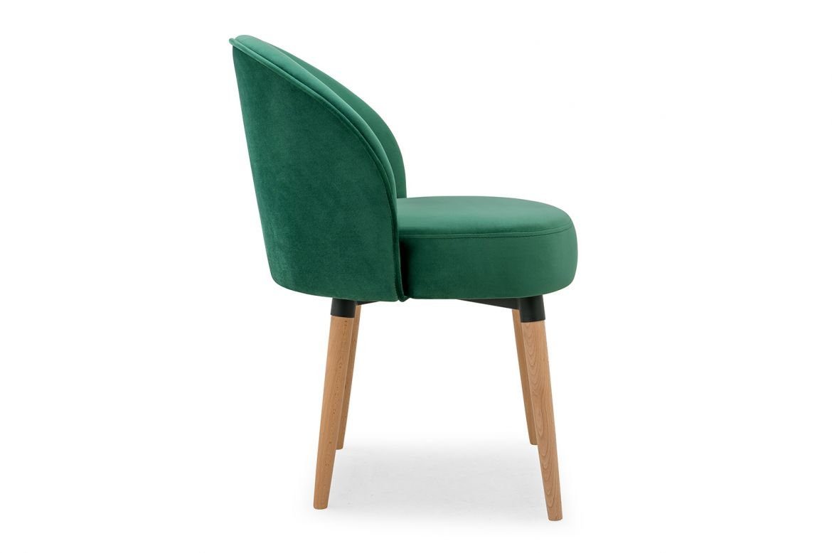 JVmoebel Stuhl, Bürostuhl Polsterstuhl Lehnstuhl Stühle Sessel Design Grüne Stuhl Esszimmerstuhl