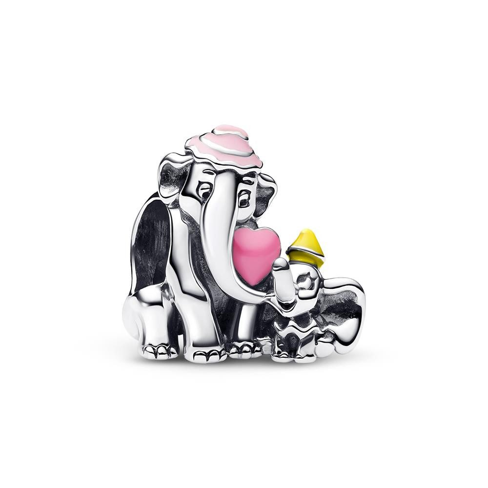 Pandora Charm-Einhänger PANDORA Disney Dumbo und Mama Slide-Charm, Sterlingsilber