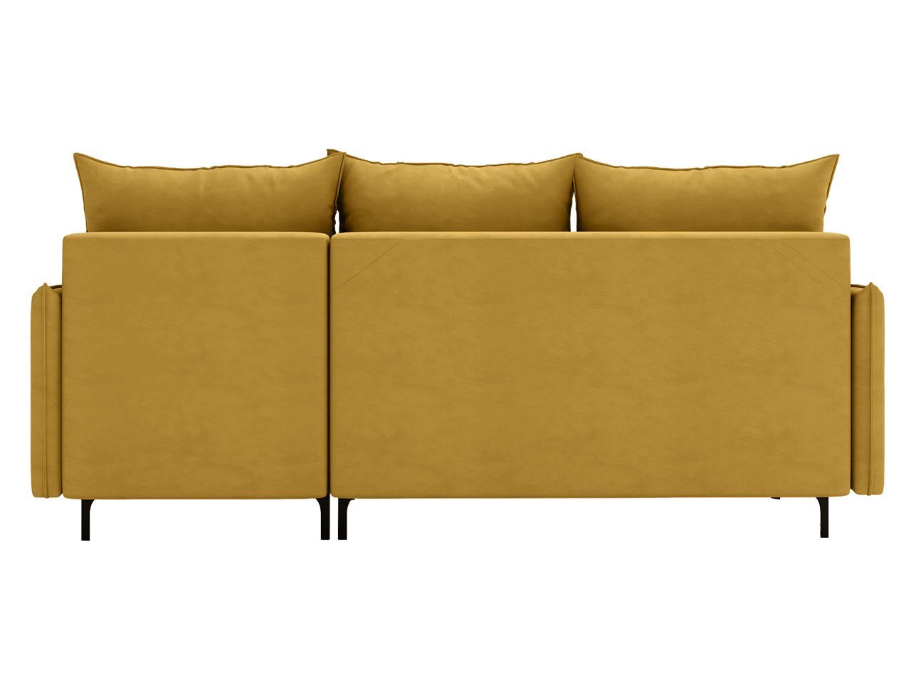 MIRJAN24 Ecksofa Leon mit Kissen-Set, und Bonellfeder Manila Schlaffunktion, 25 L, Metallfüße, Bettkasten