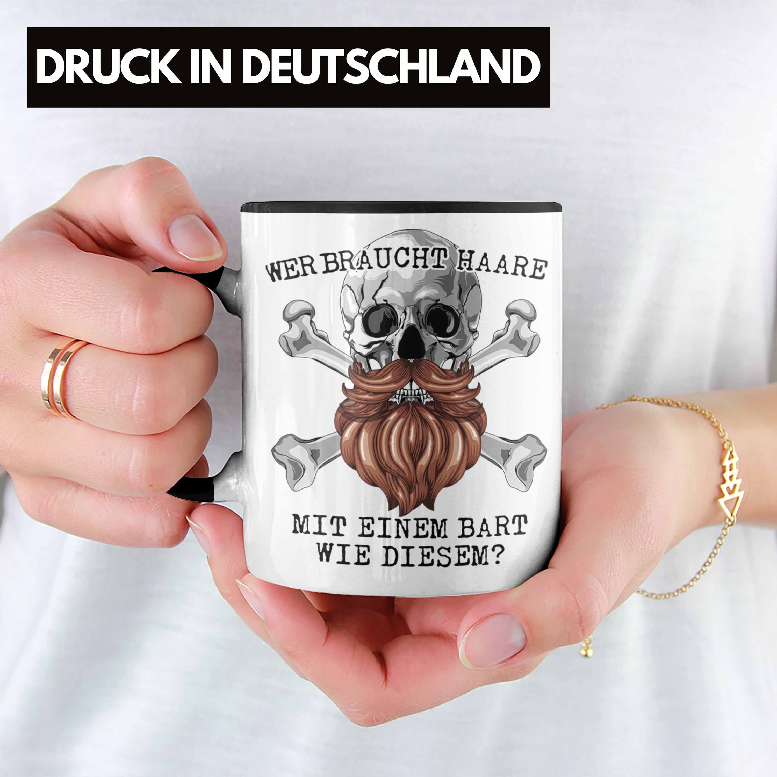 Bart Bar Einem Geschenk Mit Echter Mann Haare Trendation Schwarz Wer Glatze Tasse Tasse Braucht