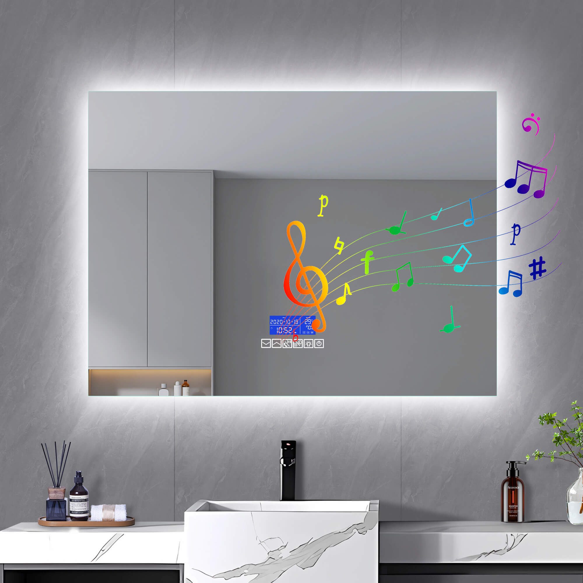 Furnishings Home Badspiegel Badezimmerspiegel rahmenlos Kosmetikspiegel günstig online kaufen