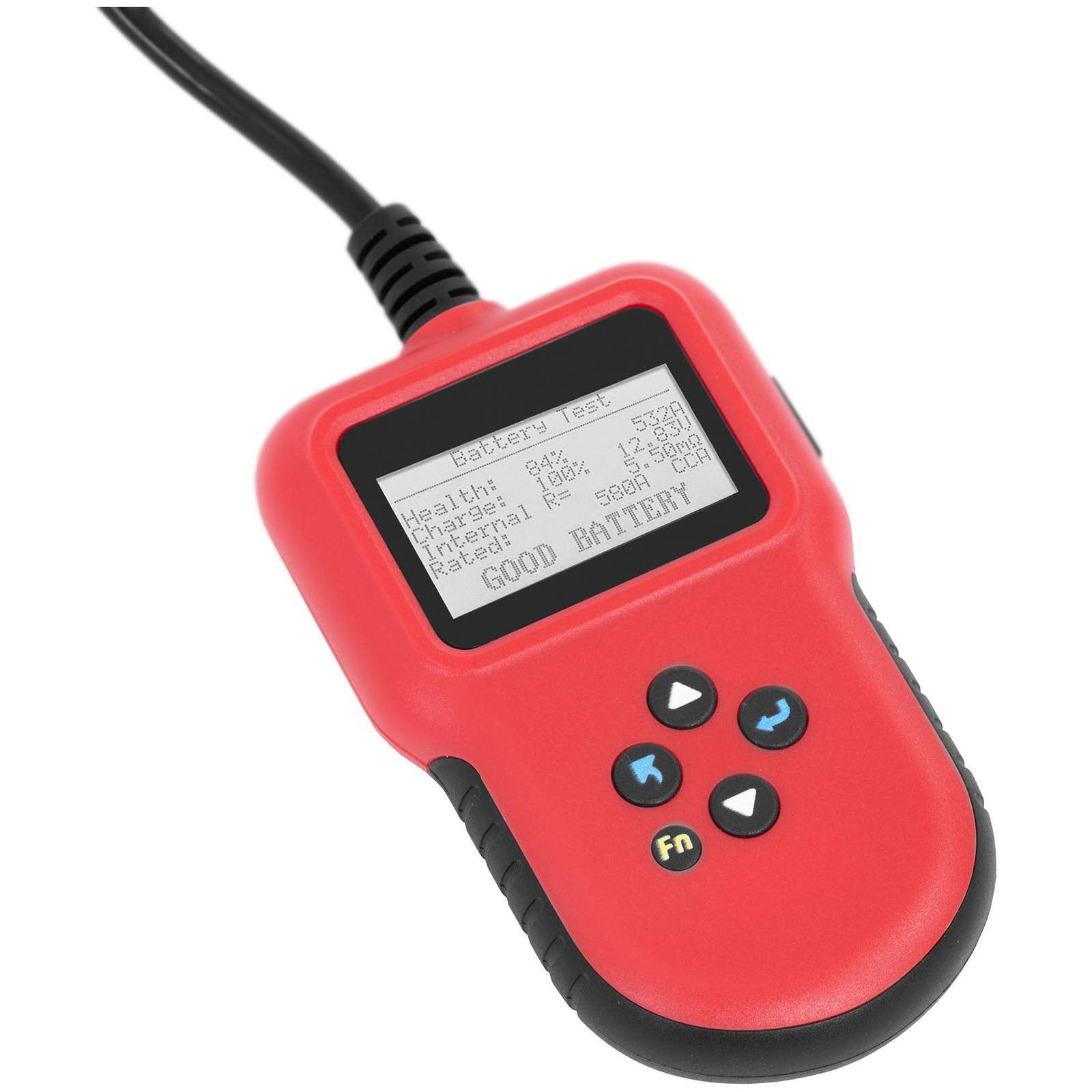 MSW Batterietester Batterietestgerät Autobatterie Tester KFZ PKW Motorrad 12V/24V LCD