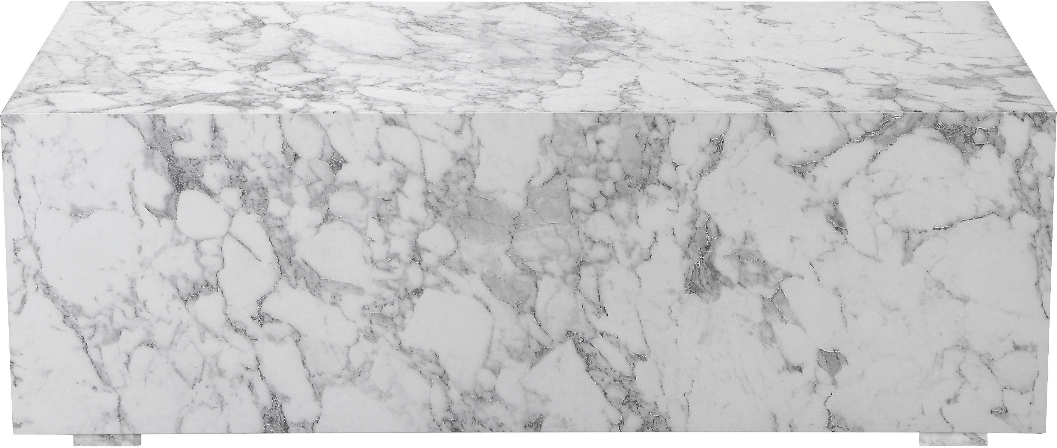 Leonique Couchtisch Ronthon (1-St), Tischplatte in Marmor Optik, pflegeleichte Oberfläche, Höhe 40 cm. Reduzierter Preis € 84,58. Unverbindliche Preisempfehlung € 459,99