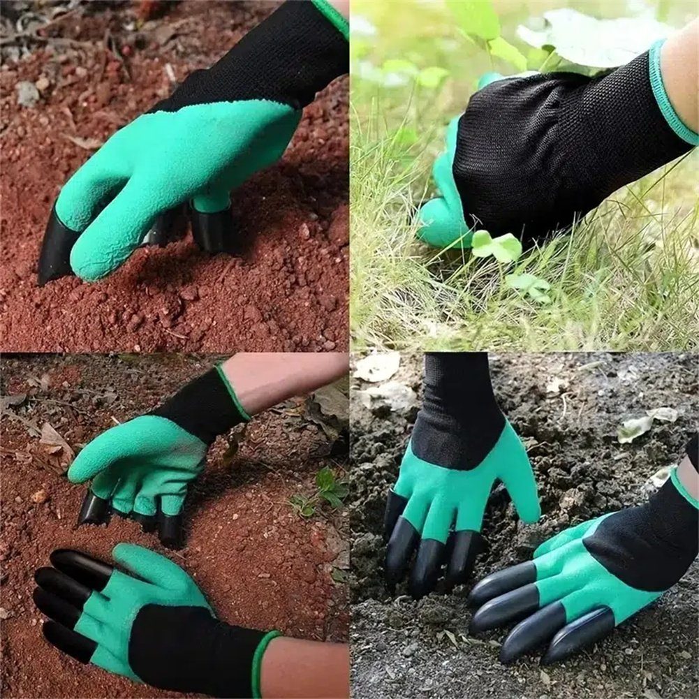 Atäsi Gartenhandschuhe 1Paar Pflanzen Handschuhe Graben Gartenhandschuhe Für Krallen Mit