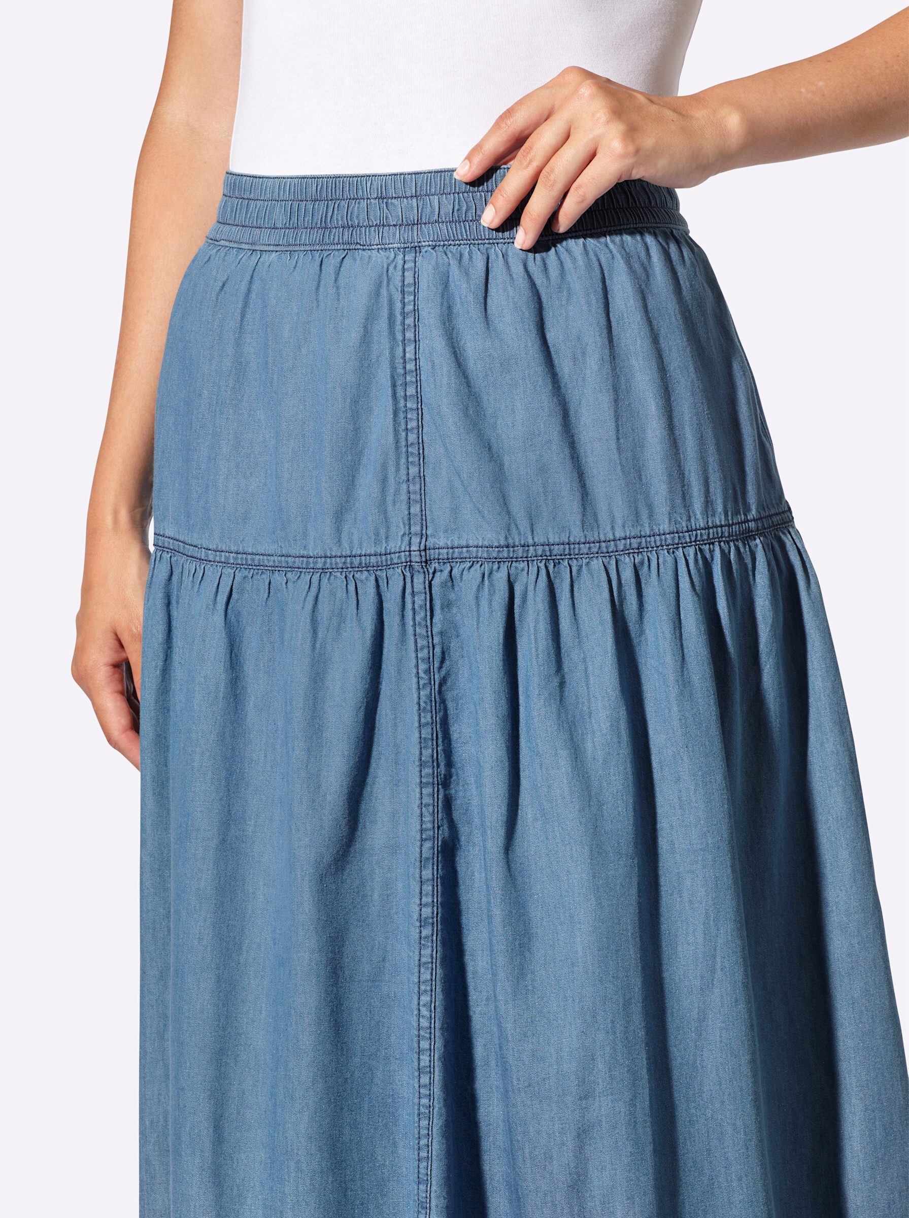 Witt A-Linien-Rock Jeans-Rock (2-tlg)