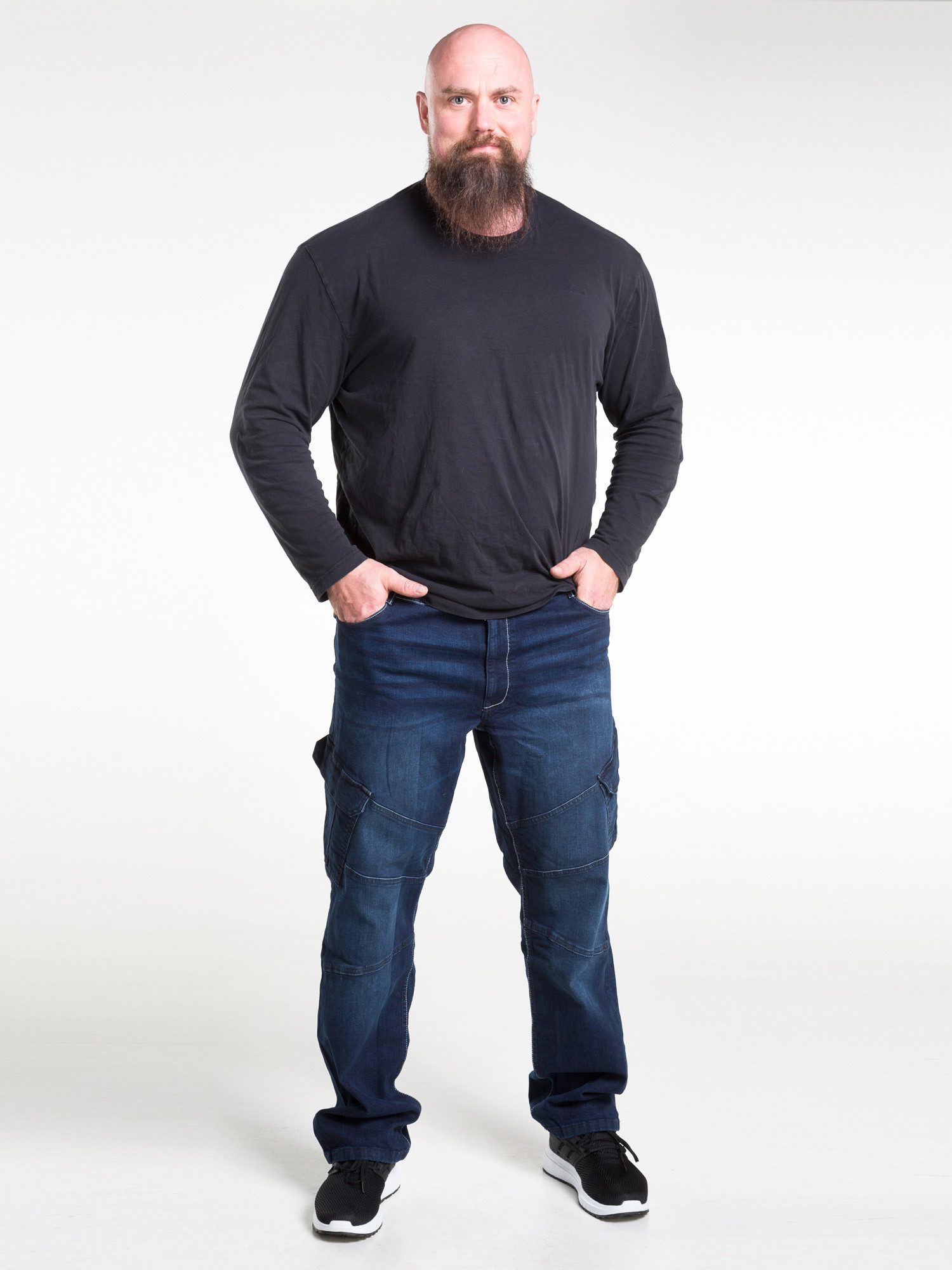 Mill&Tailor Cargojeans 6 Pocket Style Denim regular Straight-Cut