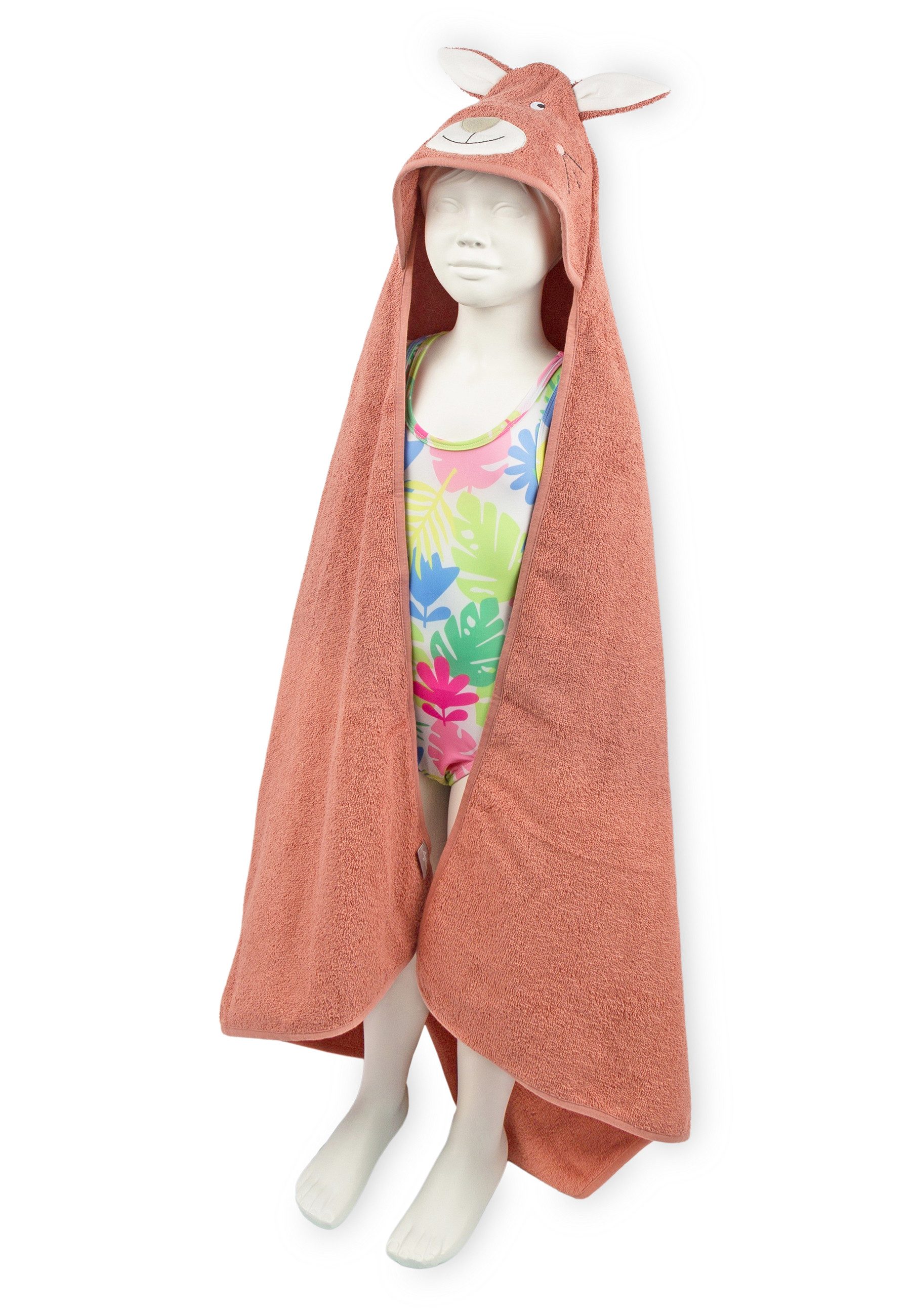 Sigikid Kapuzenhandtuch mit Tiermotiv für Babys und Kinder Unisex, 100 % Baumwollfrottee (Kapuzen-Badetuch, 1-St)