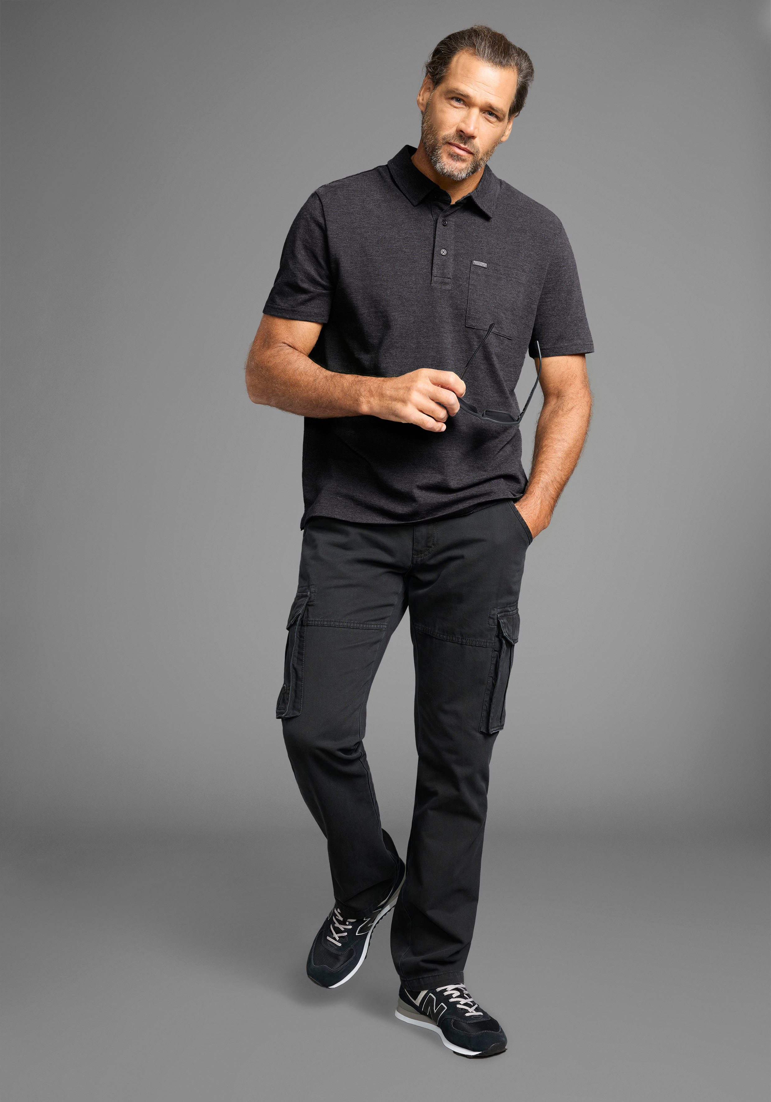 Man's World Poloshirt mit Brusttasche – Bild 4 von 5
