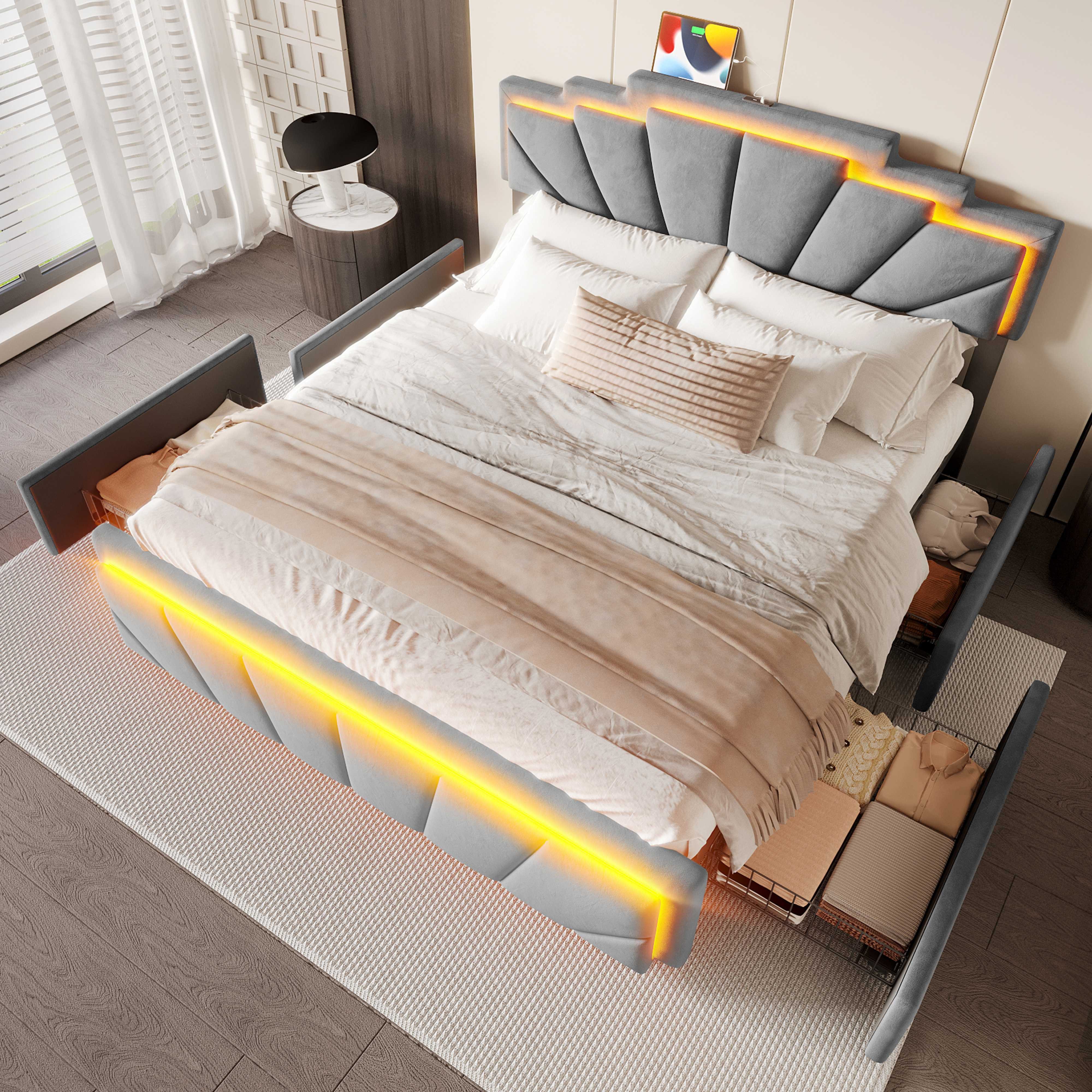 BlingBin Polsterbett Stauraumbett Funktionsbett Jugendbett (einzigartigem t günstig online kaufen