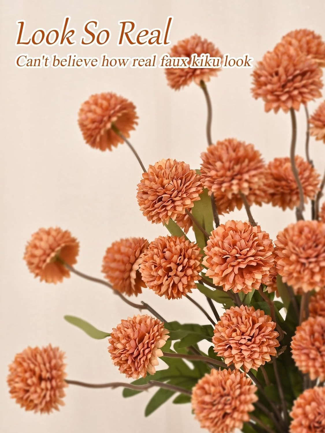 Kunstblumenstrauß Herbstblumen Künstlich Pompon Chrysantheme Kugel günstig online kaufen