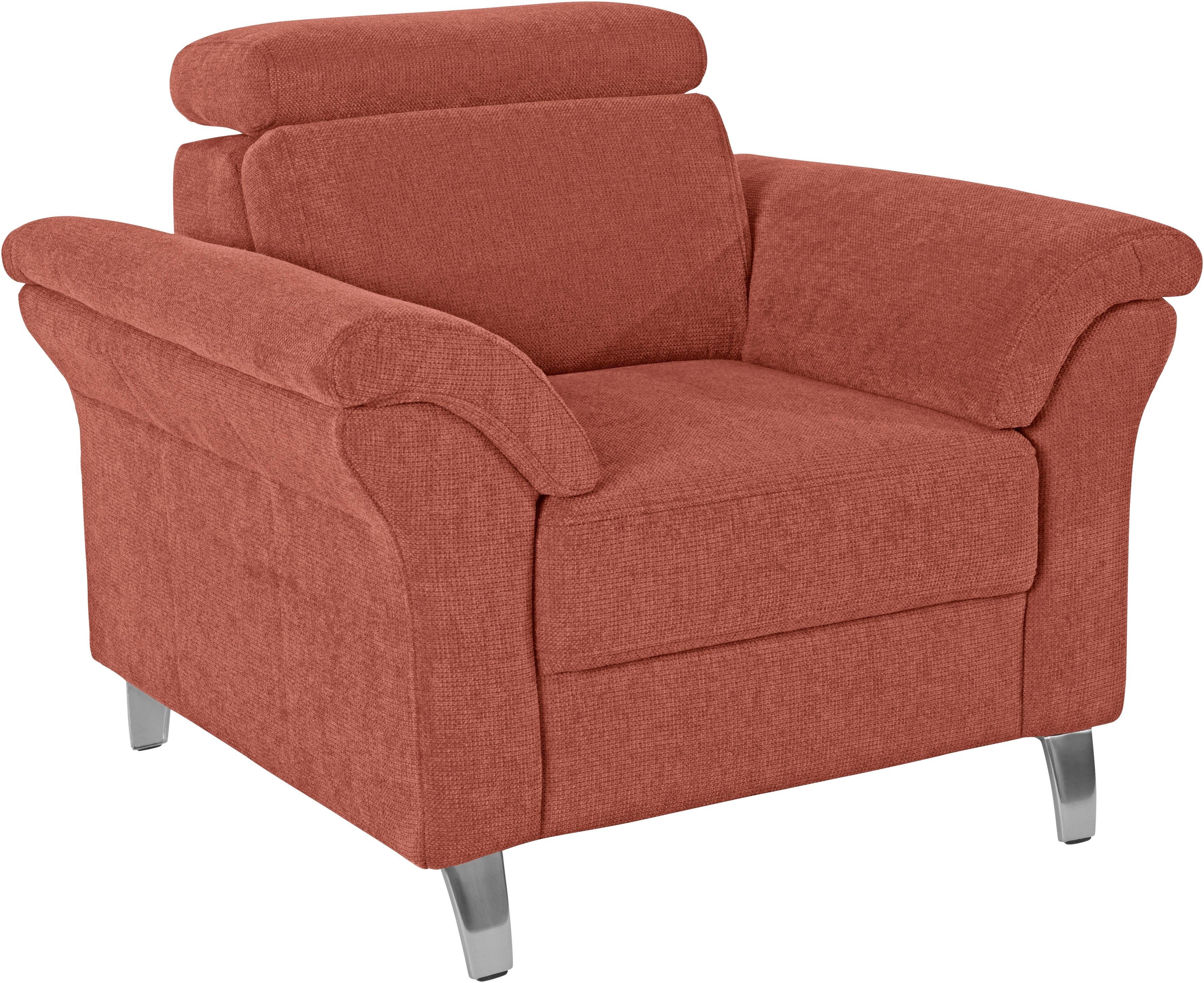 sit&more Sessel Arngast, inklusive Federkern und Kopfteilverstellung