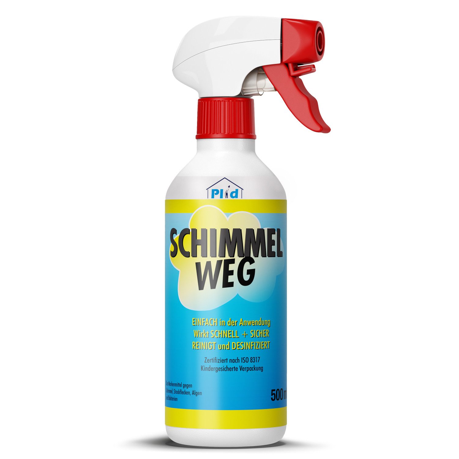 plid Anti-Schimmelspray / Schimmelentferner Schimmelspray Chlorhaltig Schimmelentferner (INNOVATIVER HAFTEFFEKT)
