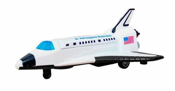 Toi-Toys Modellflugzeug RAUMFÄHRE mit Treibstofftank 20cm Rückzug Licht Sound Space Shuttle 24, Flugzeug Modell Spielzeug Kinder Geschenk