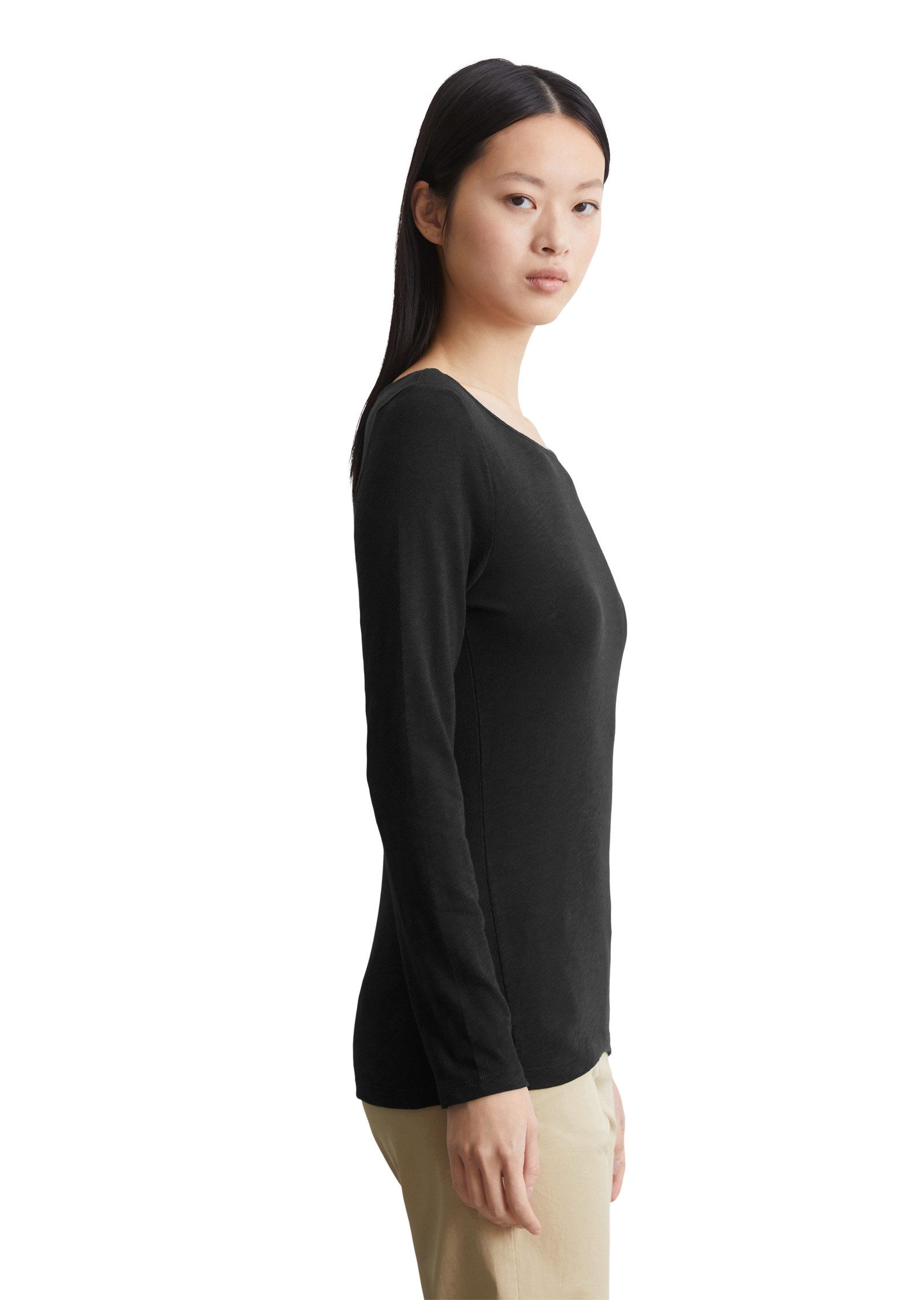 Marc O'Polo Langarmshirt aus Organic Cotton günstig online kaufen