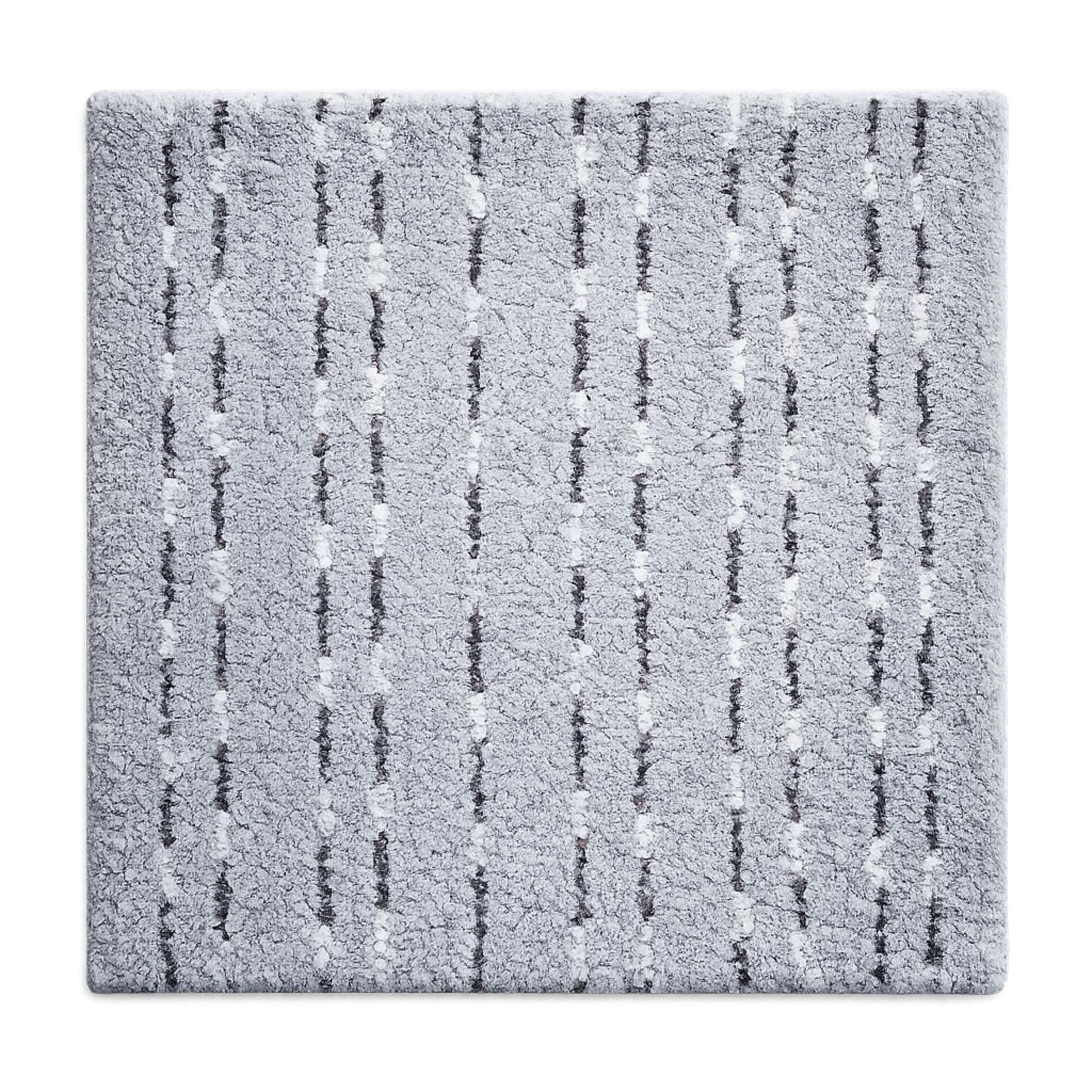 Ridder Badematte Laguna grau, Höhe 50 mm, 100% Polyester-Microfaser