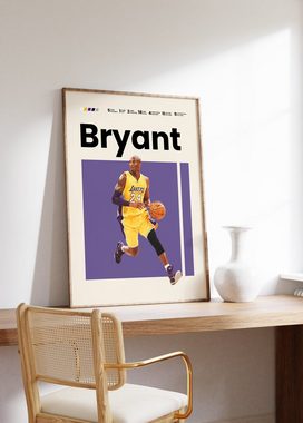 JUSTGOODMOOD Poster Premium ® Kobe Bryant · Basketball · ohne Rahmen