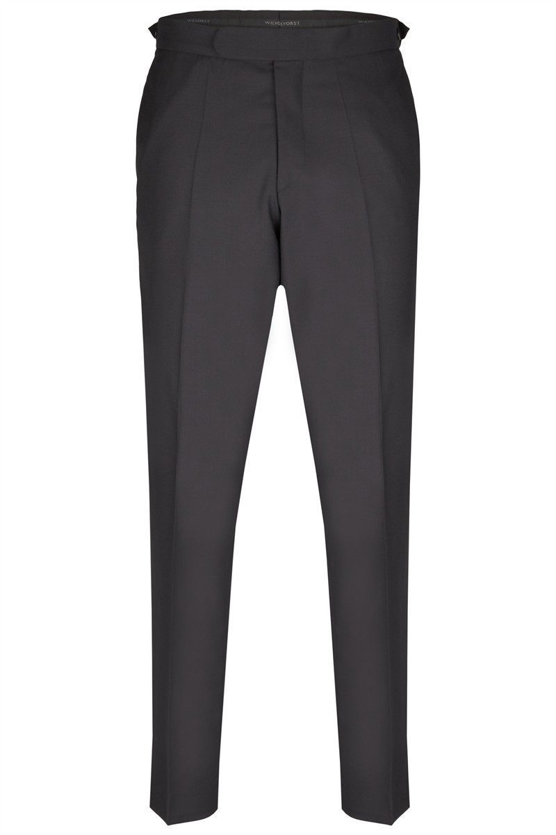 Wilvorst Anzughose Wilvorst CLASSICs Herren Smokinghose Modern Fit Schwarz