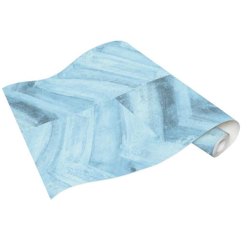 Erismann Vliestapete Acquabella, Rautenmuster, Türkis-Blau, Grau günstig online kaufen